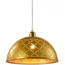 Φωτιστικό Κρεμαστό Μονόφωτο 1xE27 230V Χρυσαφί 955CRISTINA1/GD